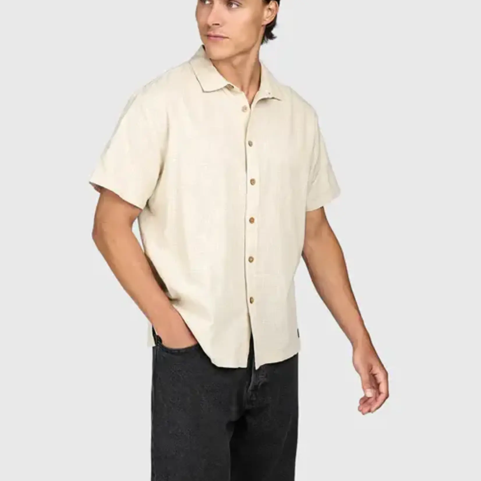 Brunotti Sirrak Men Shirt - Feather Grey - BRUNOTTI