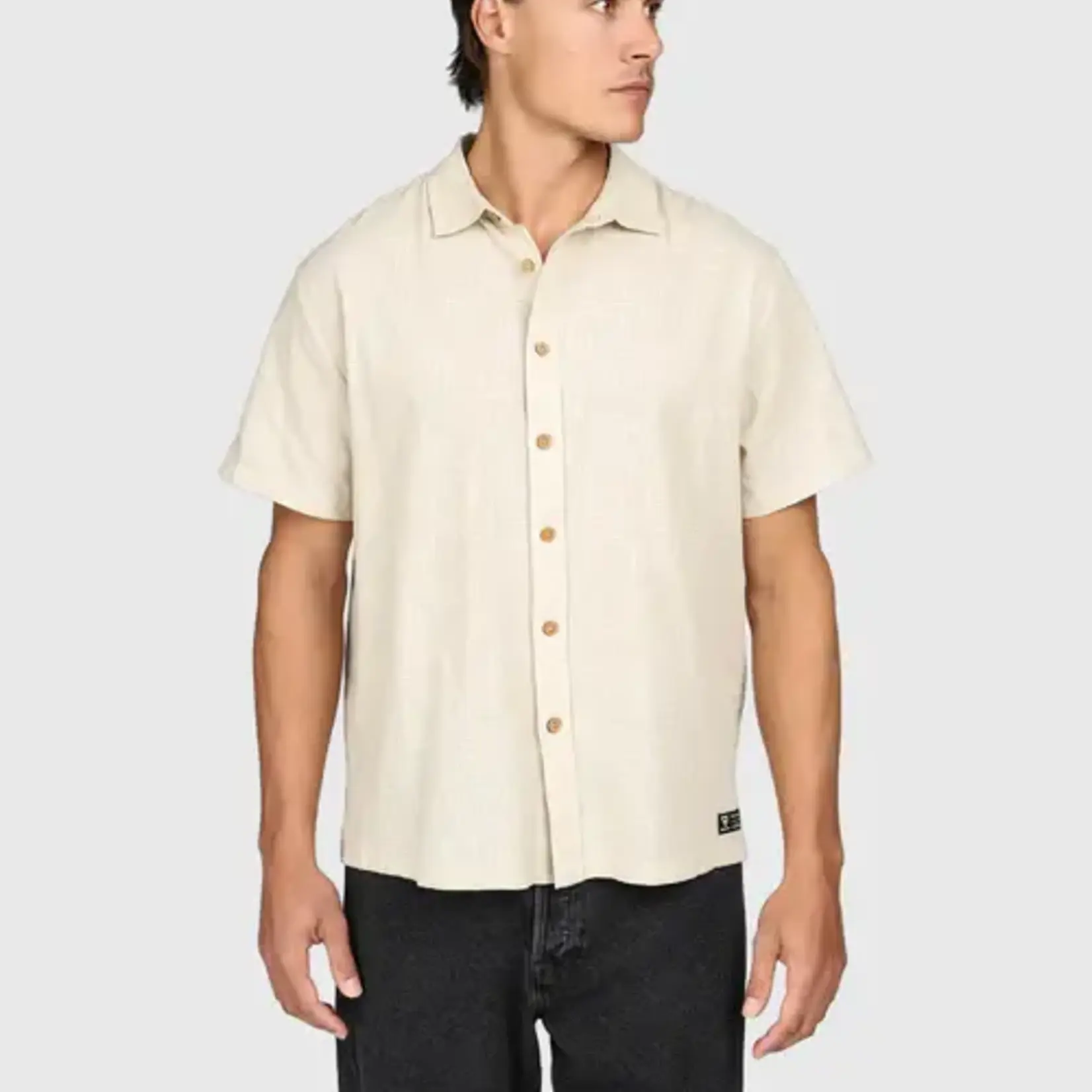 Brunotti Sirrak Men Shirt - Feather Grey - BRUNOTTI