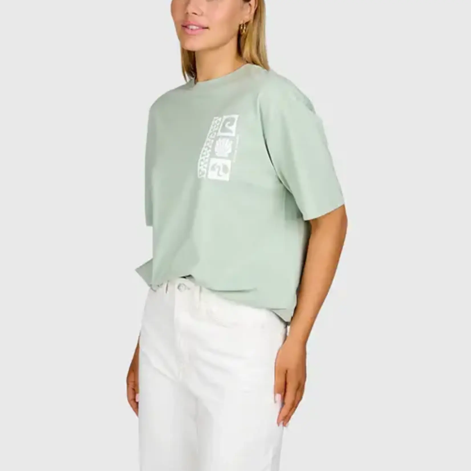 Brunotti Zennanda Women T-shirt -  Aqua Grey- BRUNOTTI