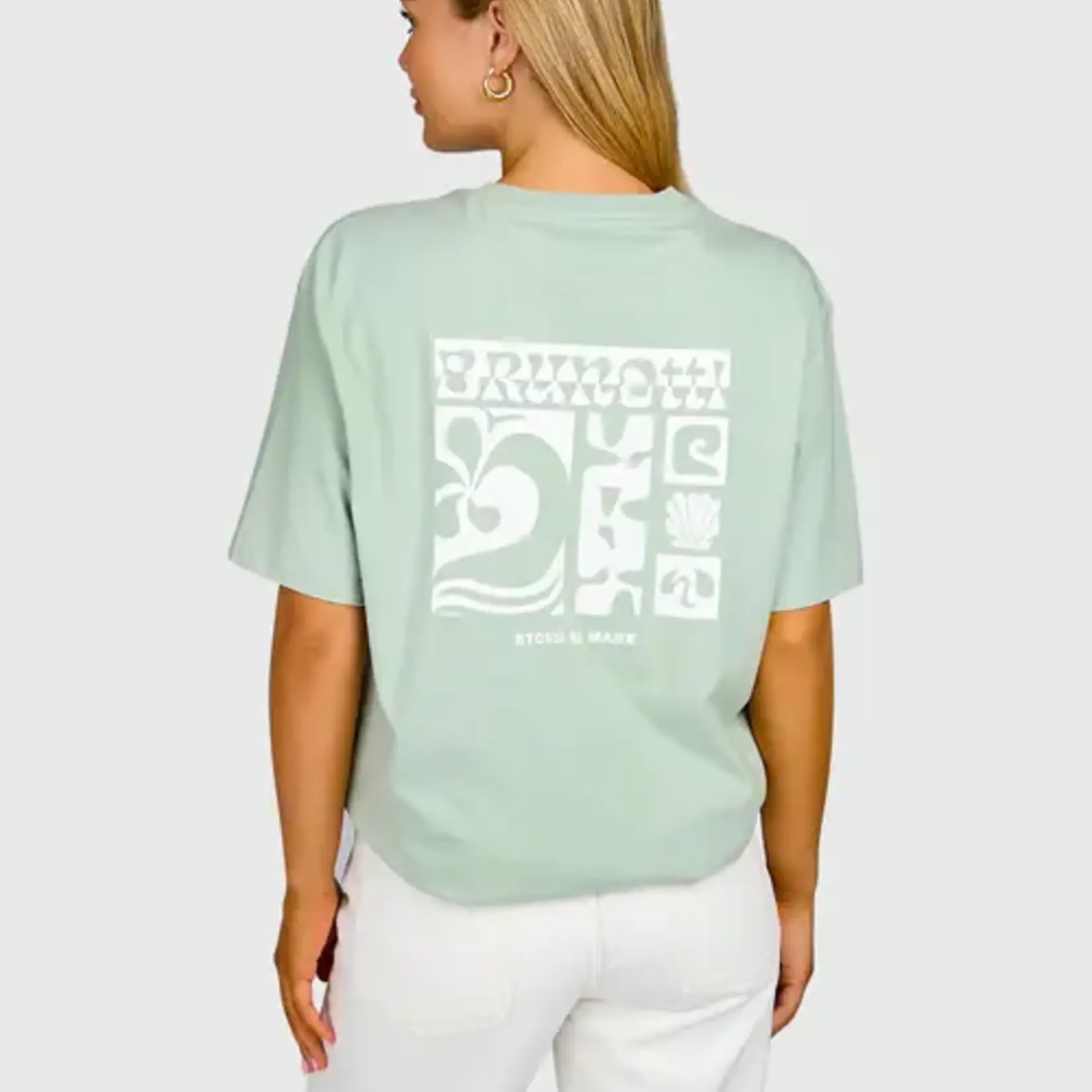 Brunotti Zennanda Women T-shirt -  Aqua Grey- BRUNOTTI