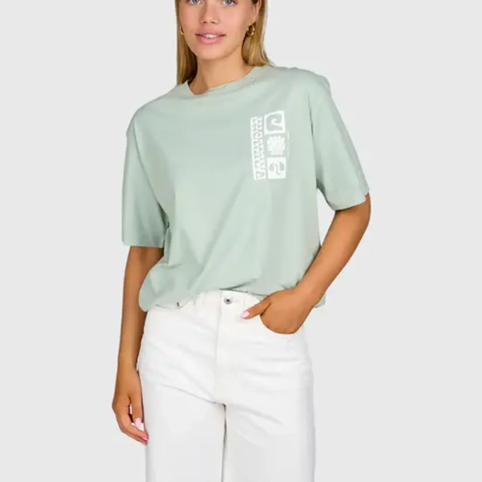 Brunotti Zennanda Women T-shirt -  Aqua Grey- BRUNOTTI
