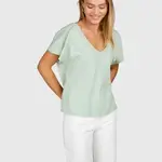 Brunotti Duya Women T-shirt - Aqua Grey - BRUNOTTI