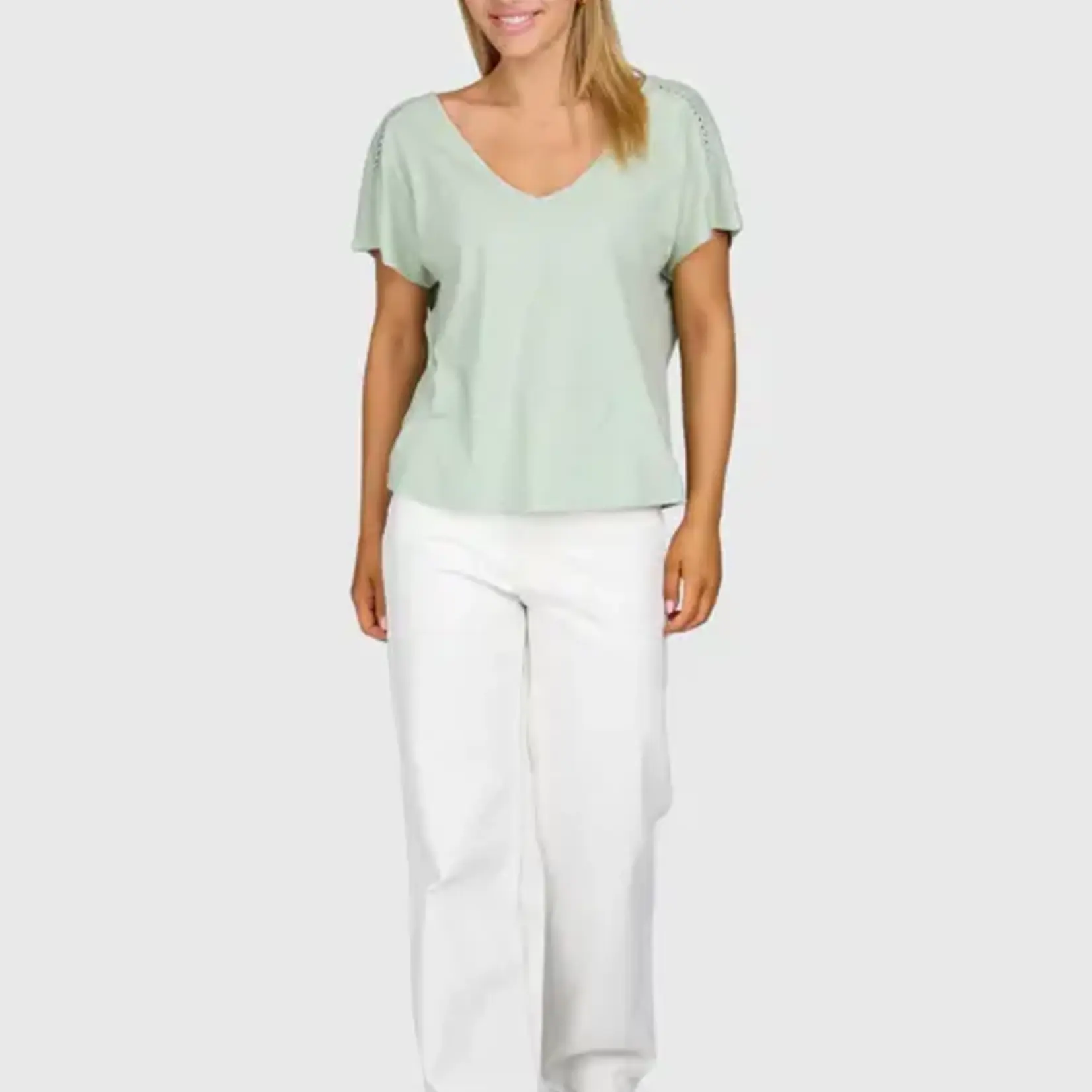 Brunotti Duya Women T-shirt - Aqua Grey - BRUNOTTI