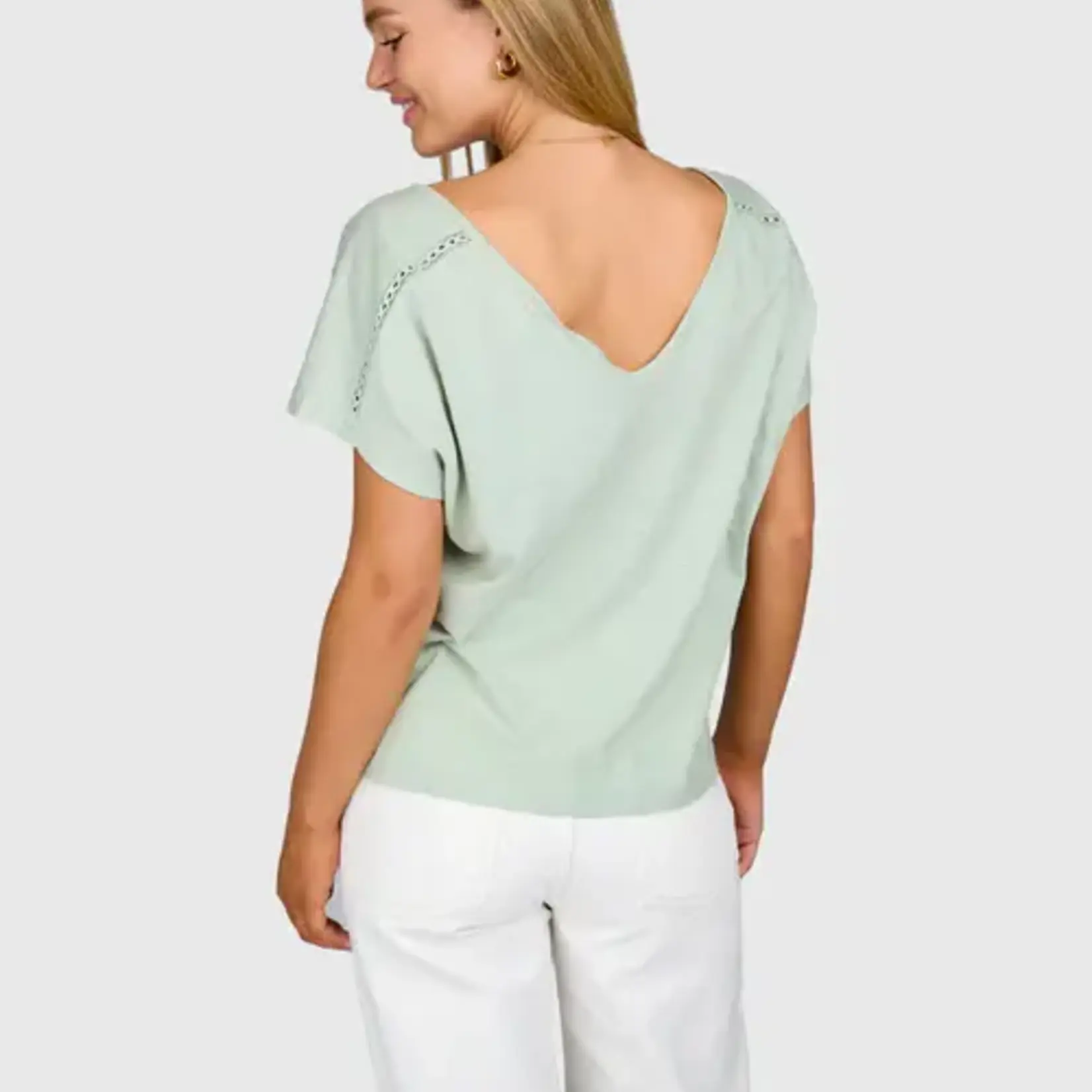 Brunotti Duya Women T-shirt - Aqua Grey - BRUNOTTI