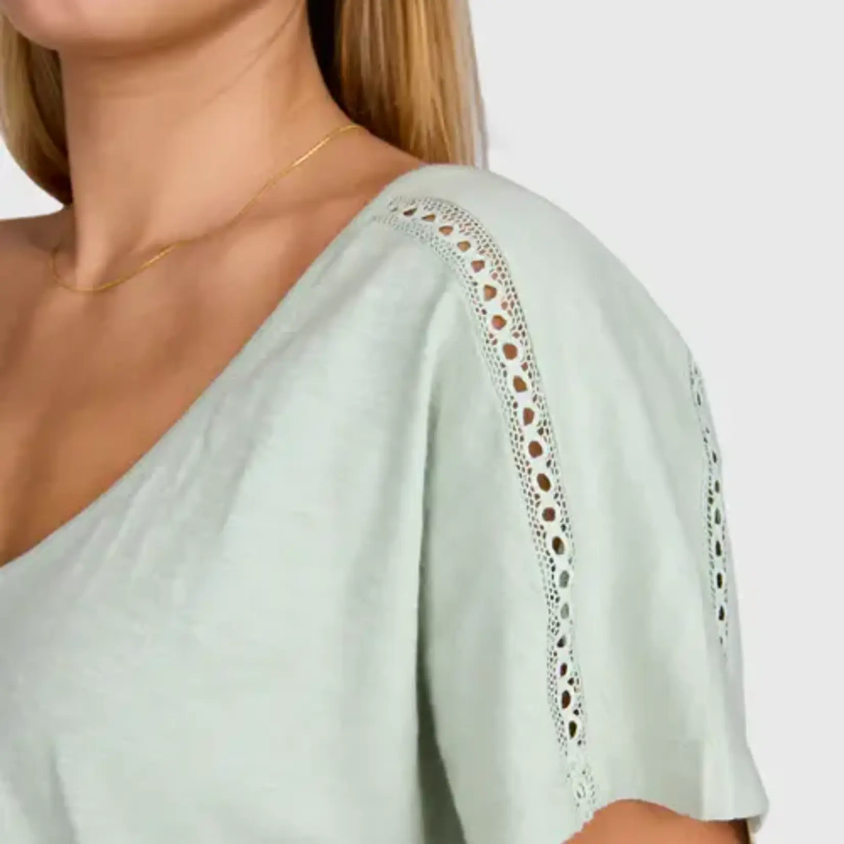 Brunotti Duya Women T-shirt - Aqua Grey - BRUNOTTI