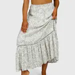 Brunotti Romaine-Print Women Skirt - Feather Grey - BRUNOTTI