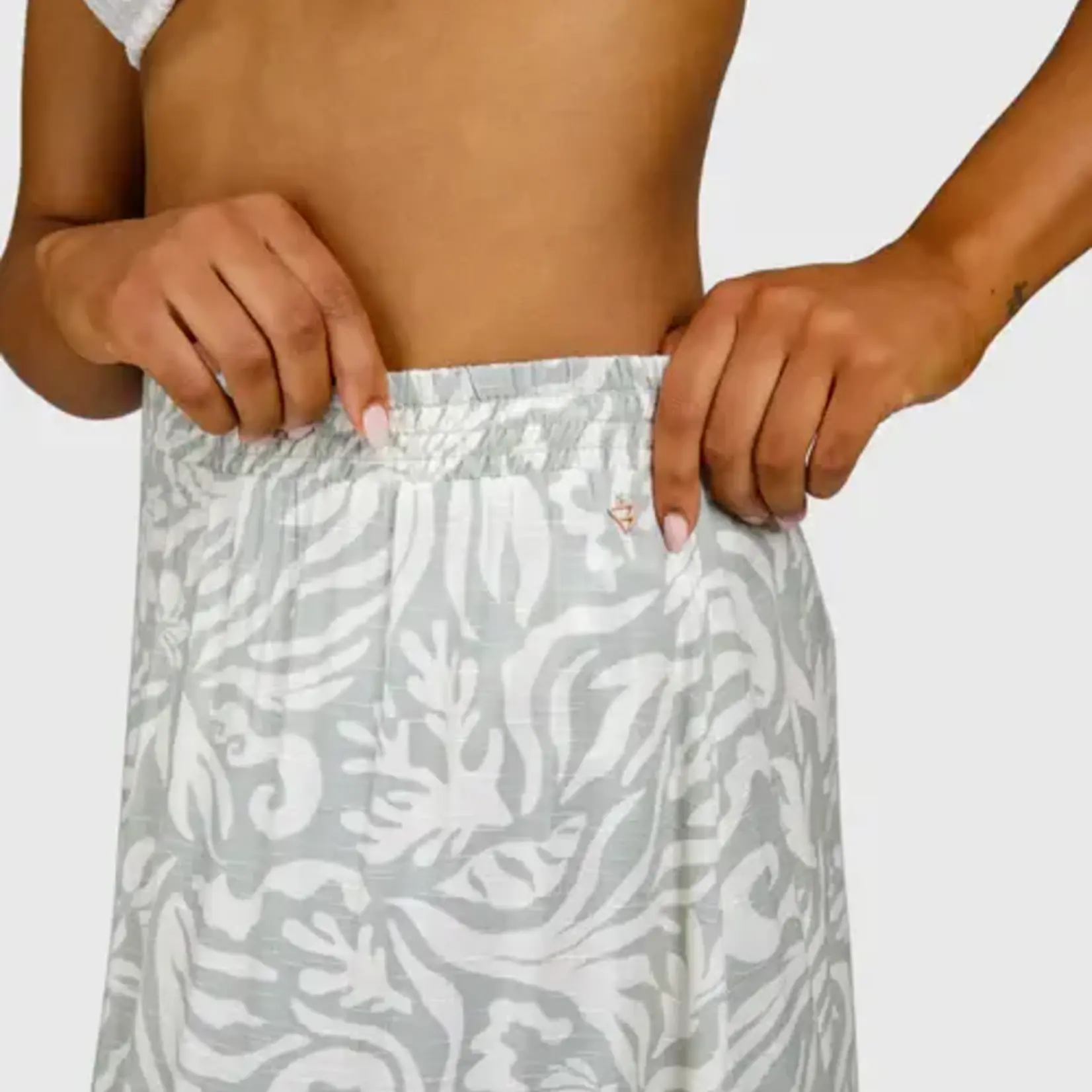 Brunotti Romaine-Print Women Skirt - Feather Grey - BRUNOTTI
