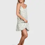 Brunotti Nami-Print Women Dress - Aqua Grey - BRUNOTTI