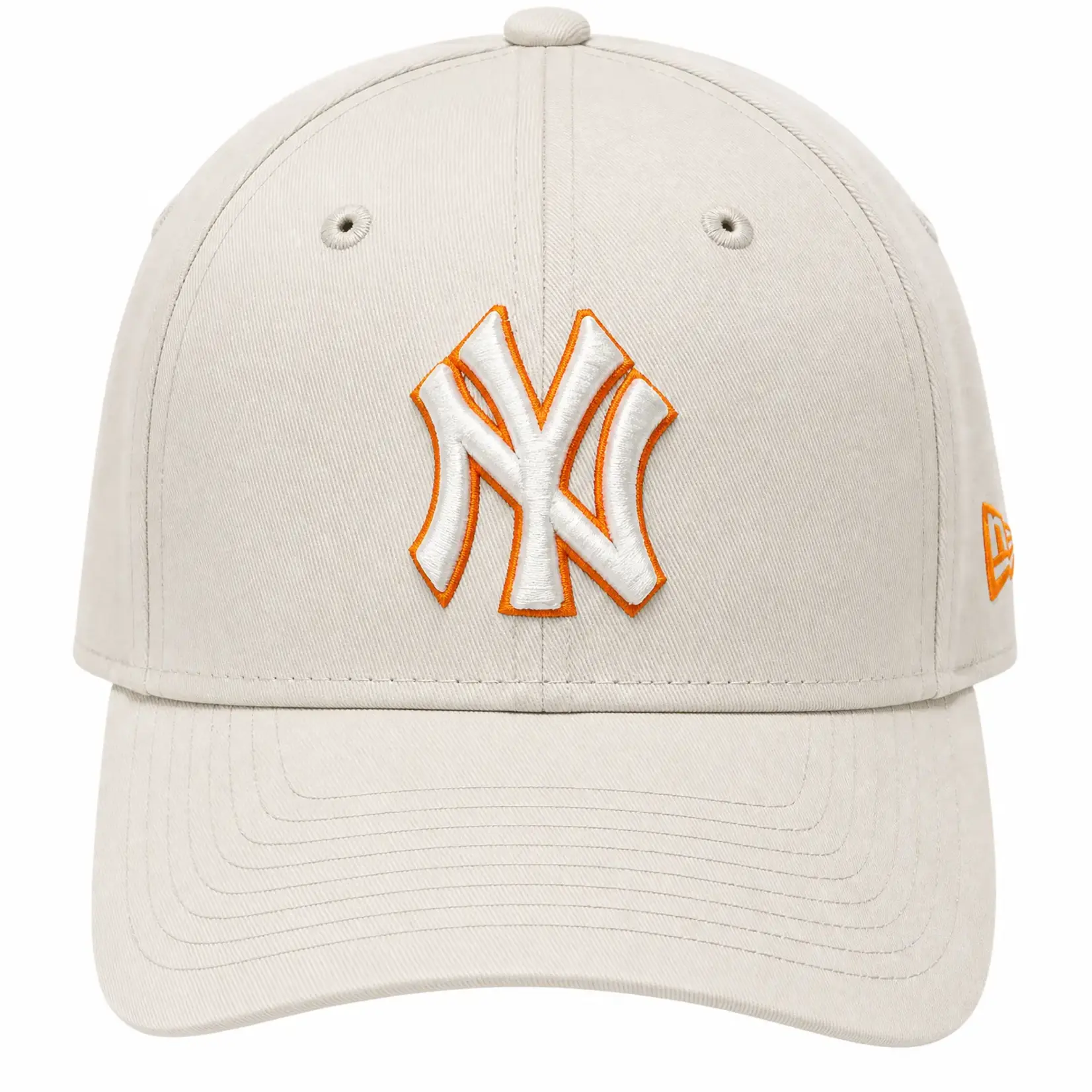New era Casquette 9FORTY Adjustable New York Yankees Team Outline Crème  Orange - NEW ERA