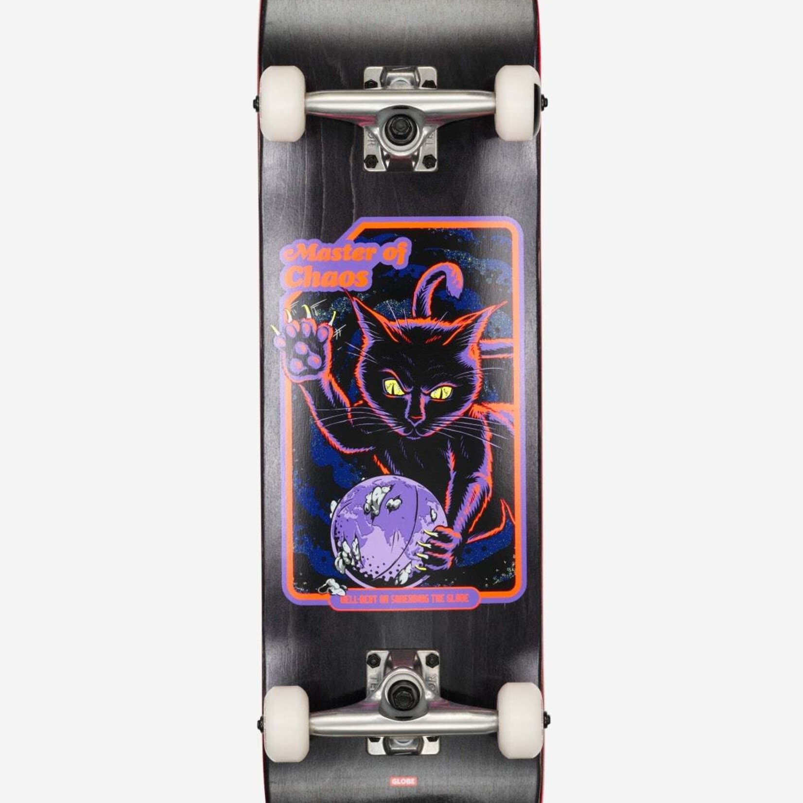 Globe G1 MASTER OF CHAOS 8.0 - DECK  SKATEBOARD - BLACK CAT - GLOBE