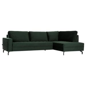 Loungebank Mila velvet groen