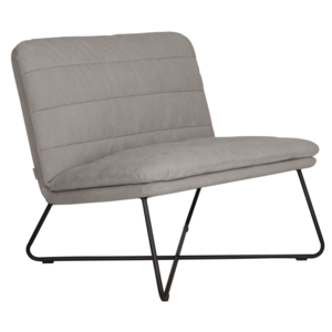 MUST Living fauteuil Stripe XL lichtgrijs