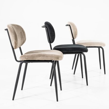 Eetkamerstoel Coco taupe