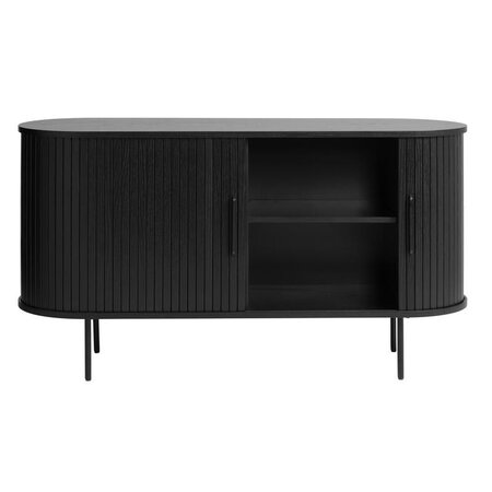 Dressoir Barber zwart 140 cm