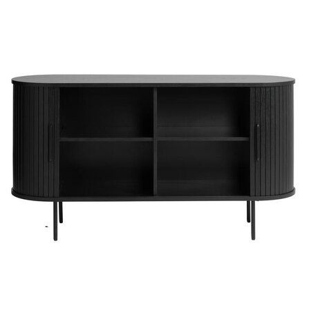 Dressoir Barber zwart 140 cm