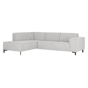 Loungebank Romy boucle lichtgrijs