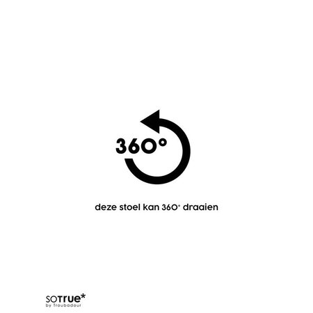So True by Troubadour Eetkamerstoel Glamour lichtgrijs