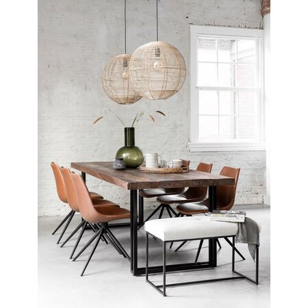 So True by Troubadour Eetkamerbank Mirage rib naturel