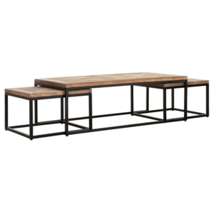 Salontafel Parket naturel, set van 3