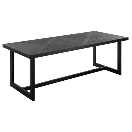 So True by Troubadour Eettafel Parket zwart 225 cm