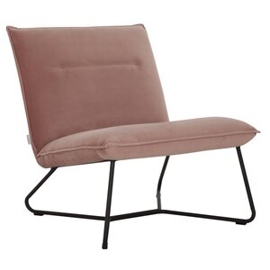 Fauteuil Lotus velvet roze