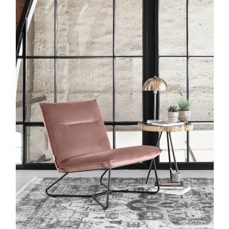 So True by Troubadour Fauteuil Lotus velvet roze