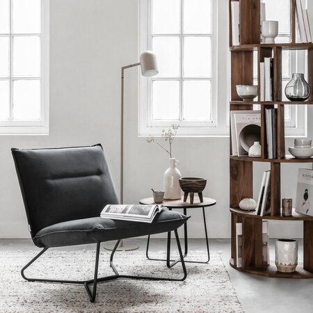 So True by Troubadour Fauteuil Lotus velvet donkergrijs