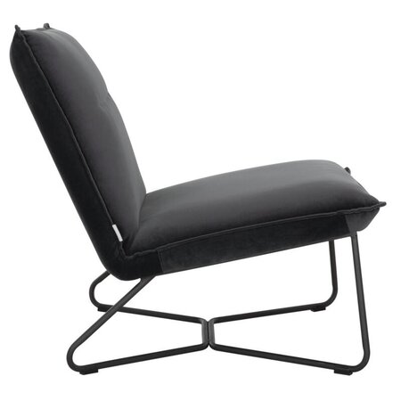 So True by Troubadour Fauteuil Lotus velvet donkergrijs