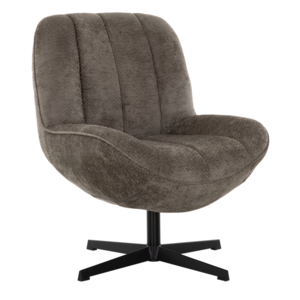Draaifauteuil Zoey taupe
