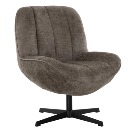 Draaifauteuil Zoey taupe