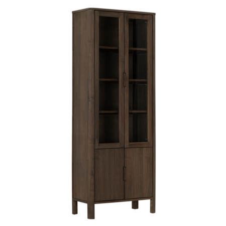 Vitrinekast Forte bruin