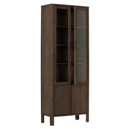 Vitrinekast Forte bruin
