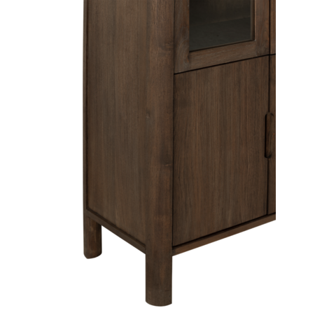 Vitrinekast Forte bruin