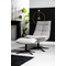 Fauteuil Martin met voetenbank lichtgrijs