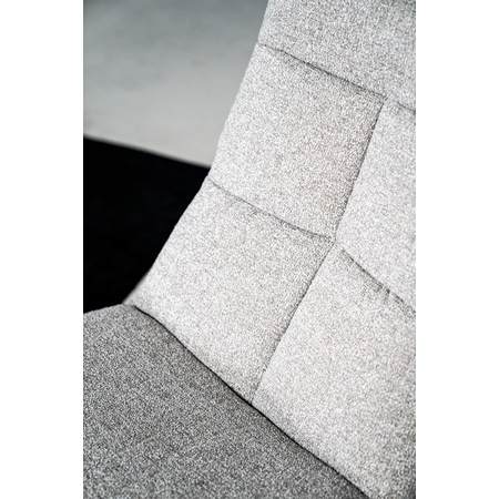 Fauteuil Martin met voetenbank lichtgrijs