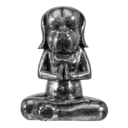 So True by Troubadour Yoga hond vintage zilver