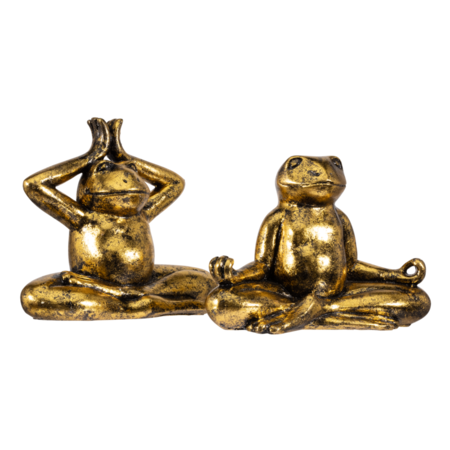 So True by Troubadour Yoga Kikkers vintage goud, set van 2