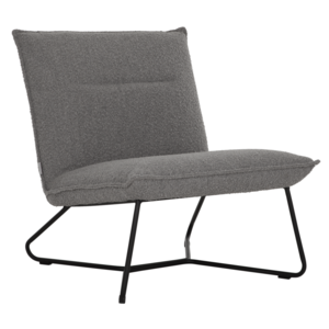 Fauteuil Lotus boucle grijs