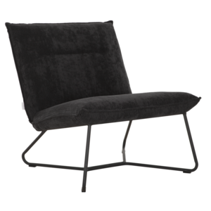 Fauteuil Lotus rib donkergrijs