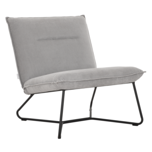Fauteuil Lotus rib lichtgrijs