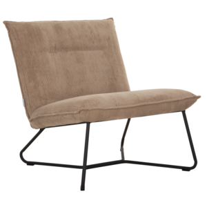 Fauteuil Lotus rib beige