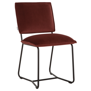 Eetkamerstoel Icone velvet wijnrood