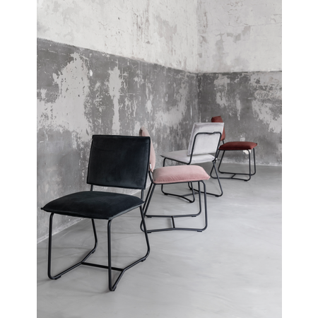 So True by Troubadour Eetkamerstoel Icone velvet donkergrijs