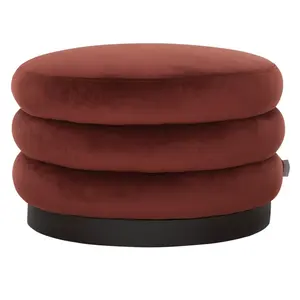 Poef Ring Ring wijnrood large