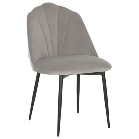 So True by Troubadour Eetkamerstoel Rivoli velvet lichtgrijs