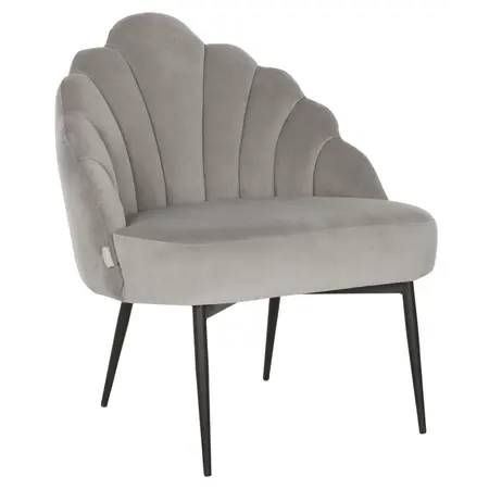 So True by Troubadour Fauteuil Rivoli velvet lichtgrijs