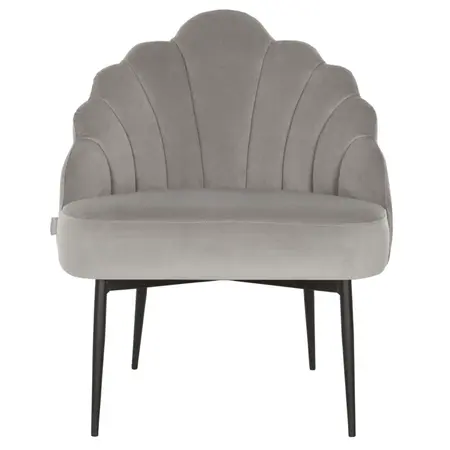 So True by Troubadour Fauteuil Rivoli velvet lichtgrijs