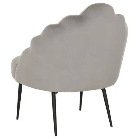 So True by Troubadour Fauteuil Rivoli velvet lichtgrijs