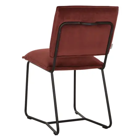 So True by Troubadour Eetkamerstoel Icone velvet wijnrood