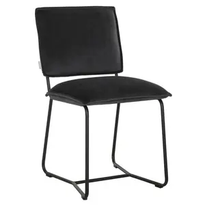 Eetkamerstoel Icone velvet donkergrijs